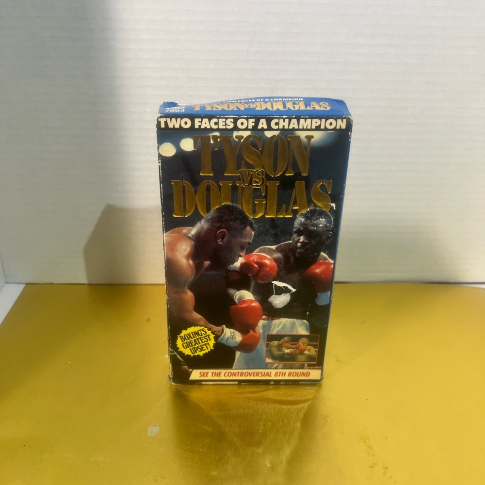 Classic Tyson vs Douglas VHS - Blue and Gold